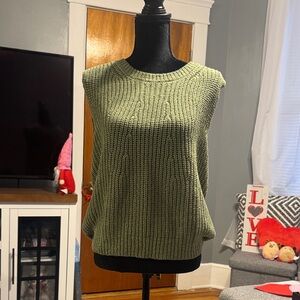 Gilli Olive Green Crew Neck Sweater